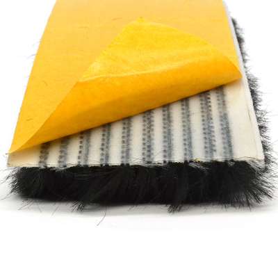 60*15 self adhesive brush seal wool pile felt weather strip